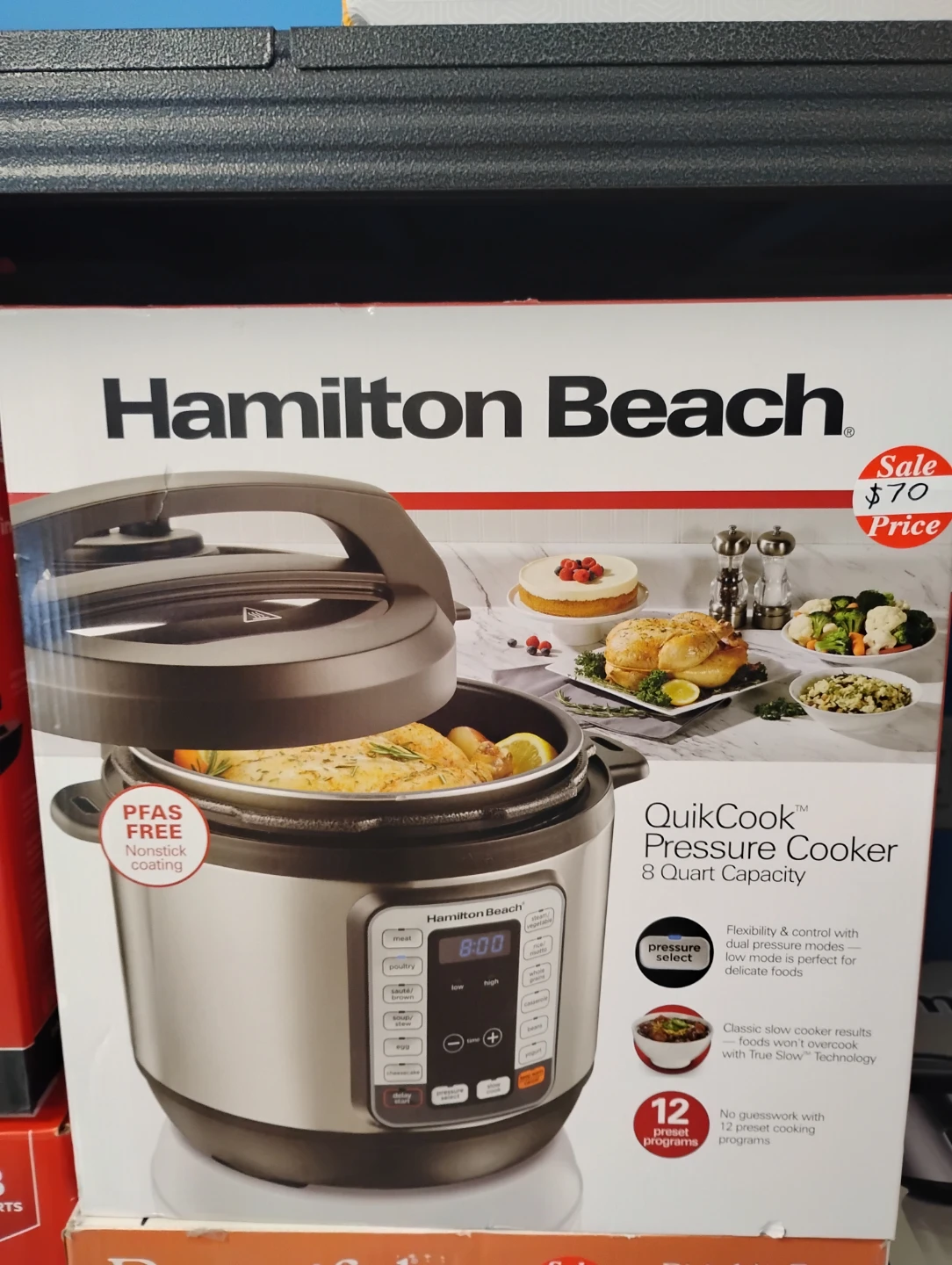 Hamilton Beach QuikCook Pressure Cooker 8 Quart