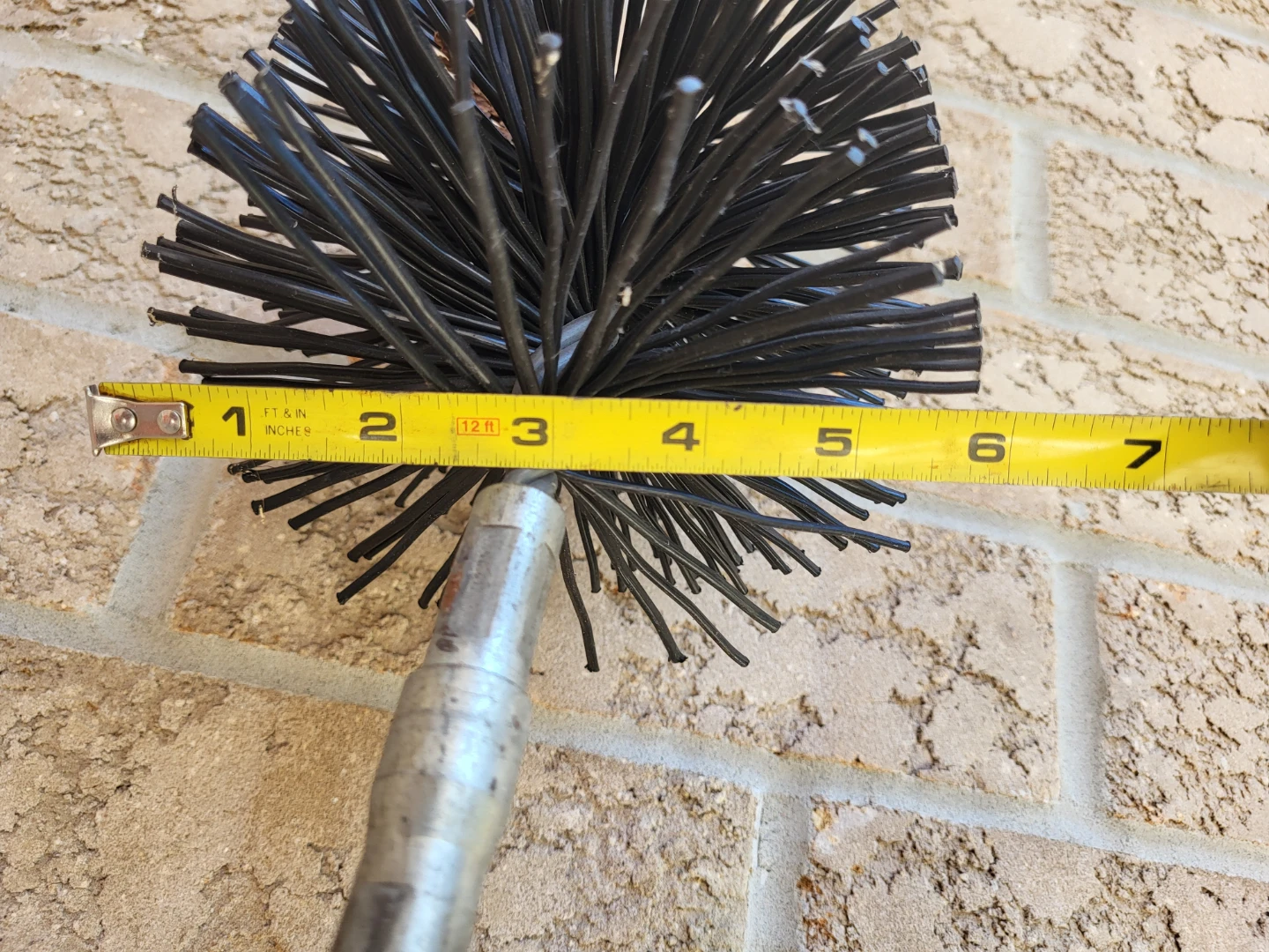 Chimney Sweep Brush with Long Yellow Handle - photo 3