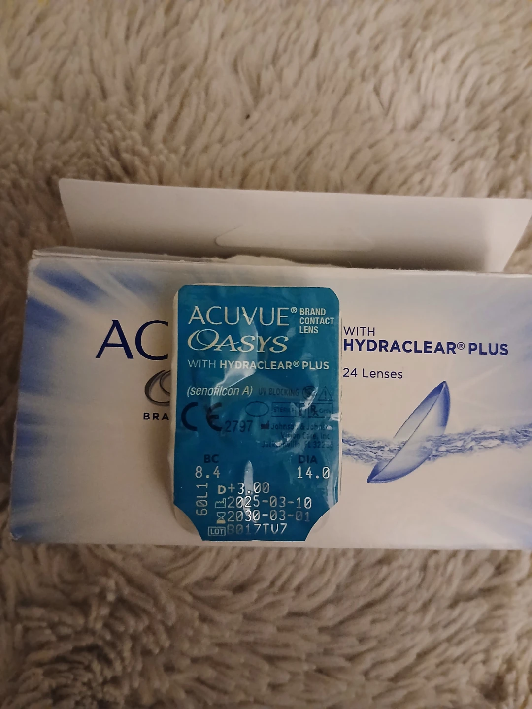 Acuvue Oasys +3.00 Contact Lenses (Weeklys) - photo 4