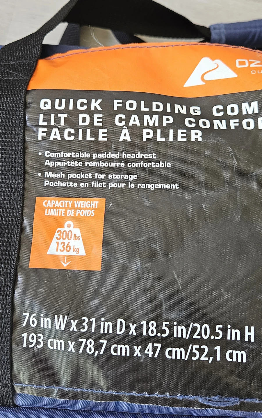 Ozark Trail Quick Folding Comfort Cot - photo 3