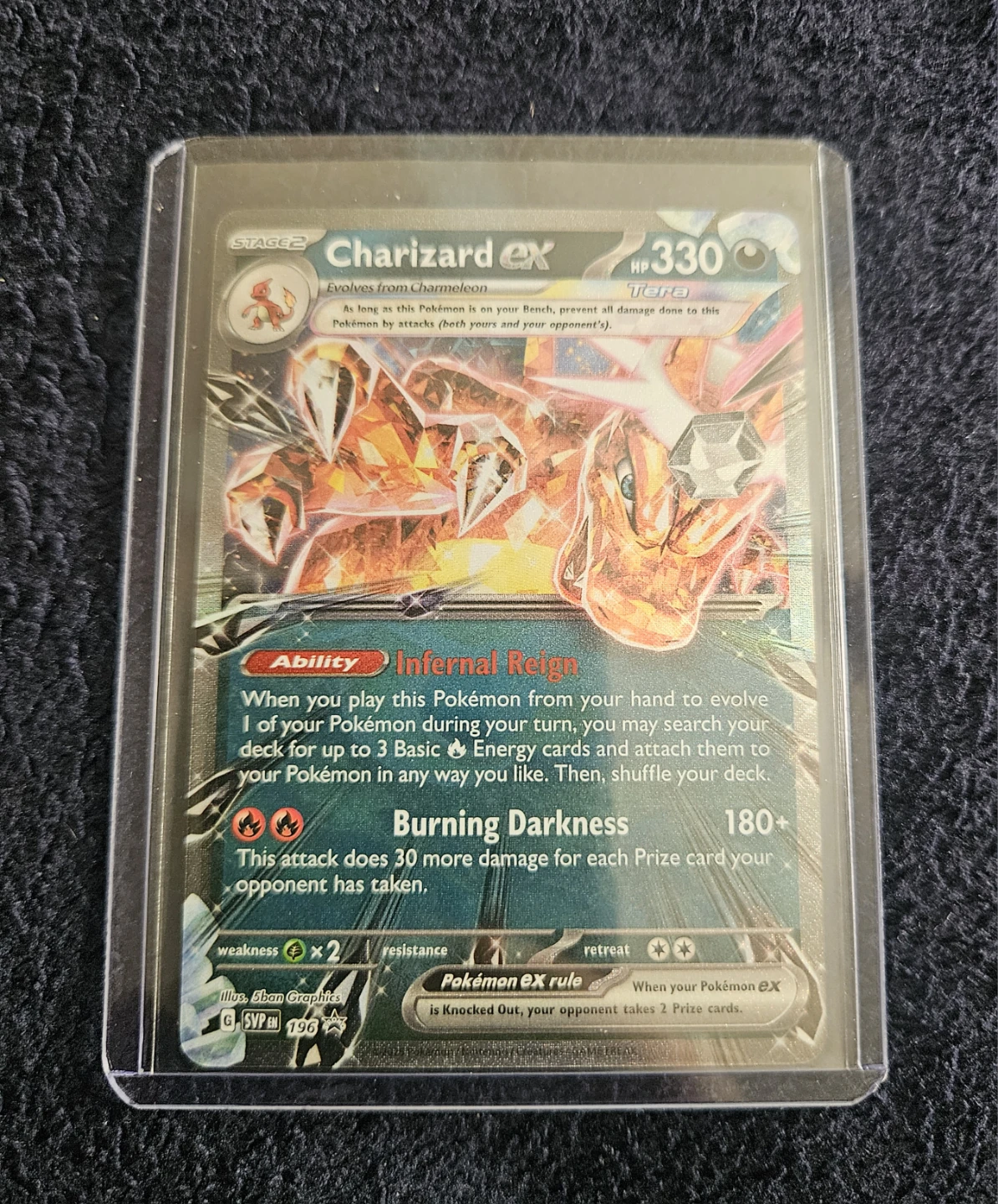 Pokémon Charizard ex 196 Scarlet & Violet PROMO Card HOLO