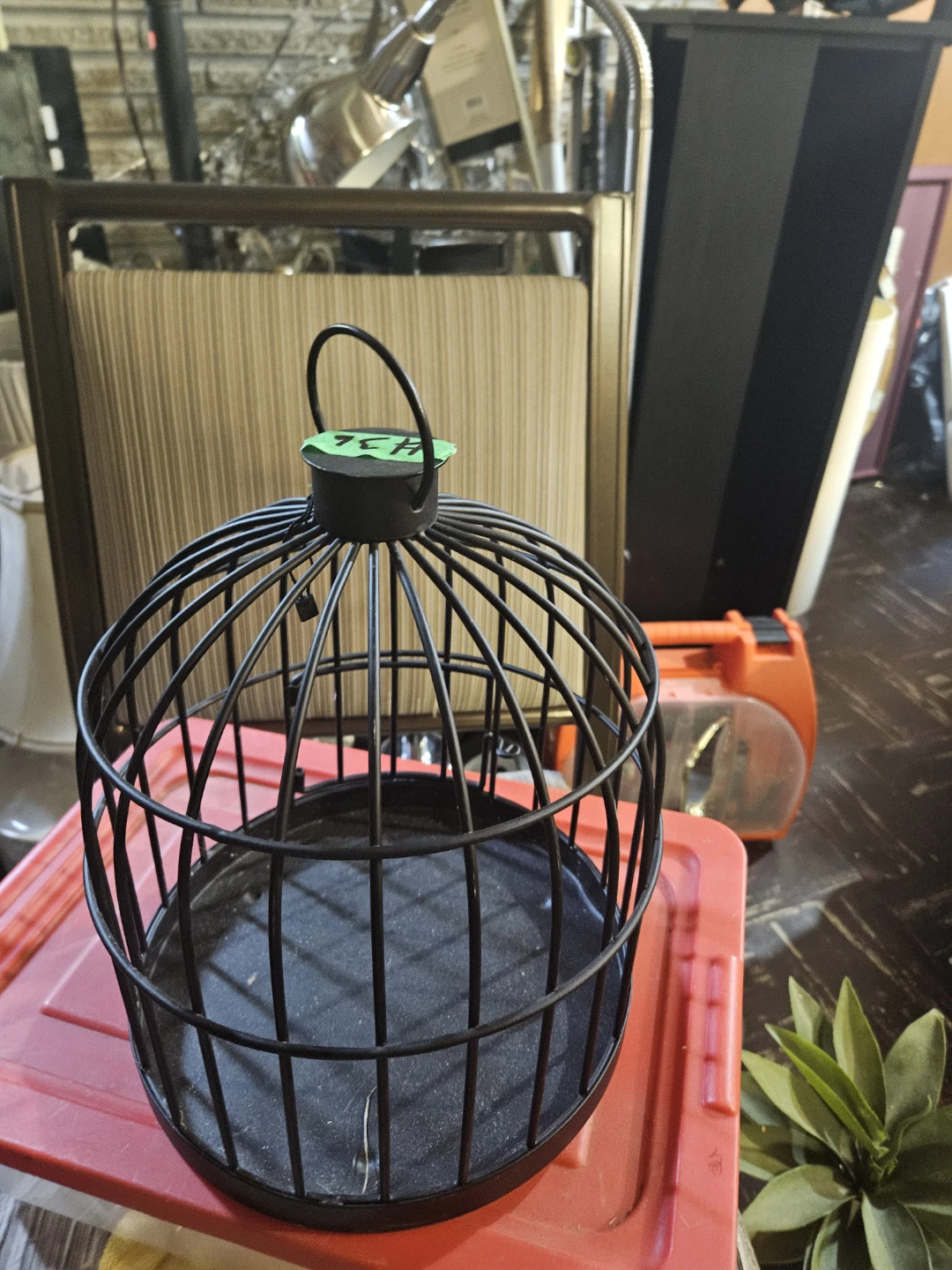 Black Metal Decorative Bird Cage - photo 3