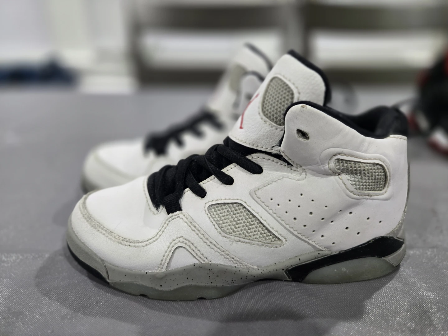 Jordan White and Black Kids' Sneakers
