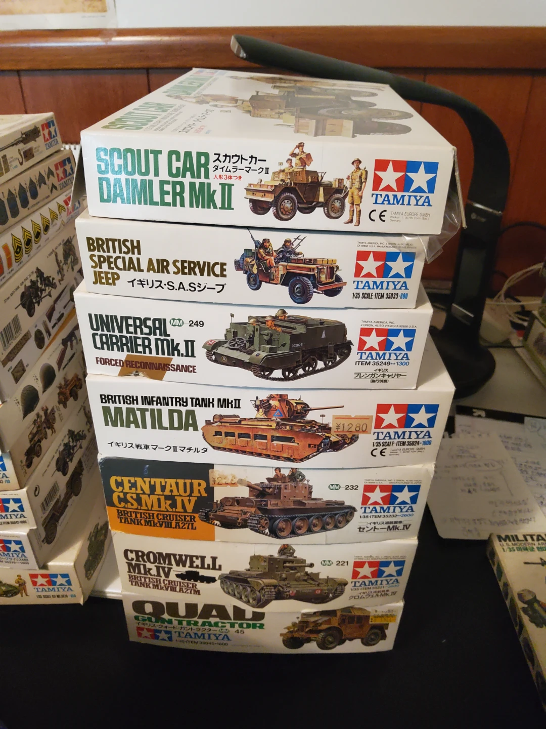 Tamiya 1/35 Scale Model Tank Kits British.