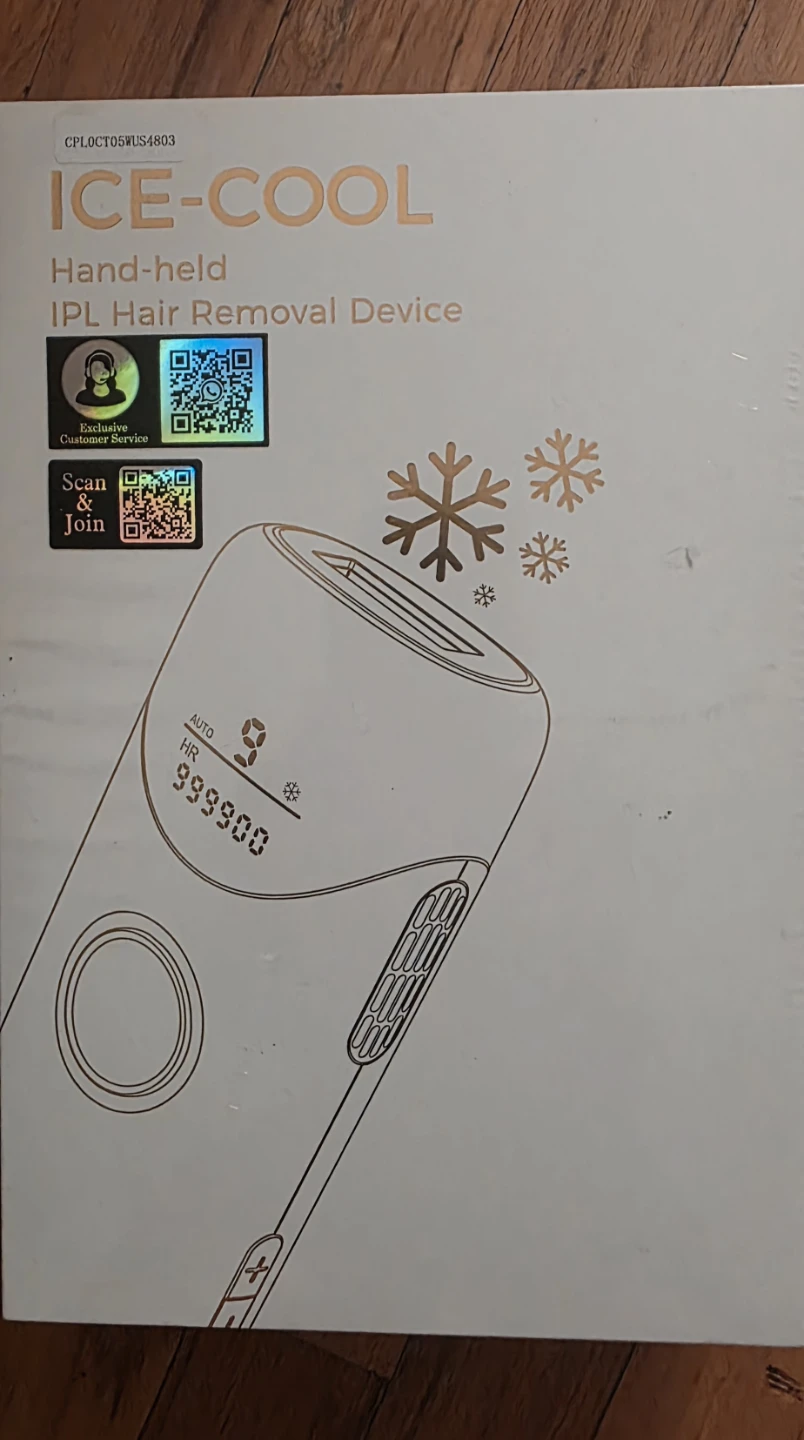 ICE-COOL Hand-held IPL Hair Removal Device