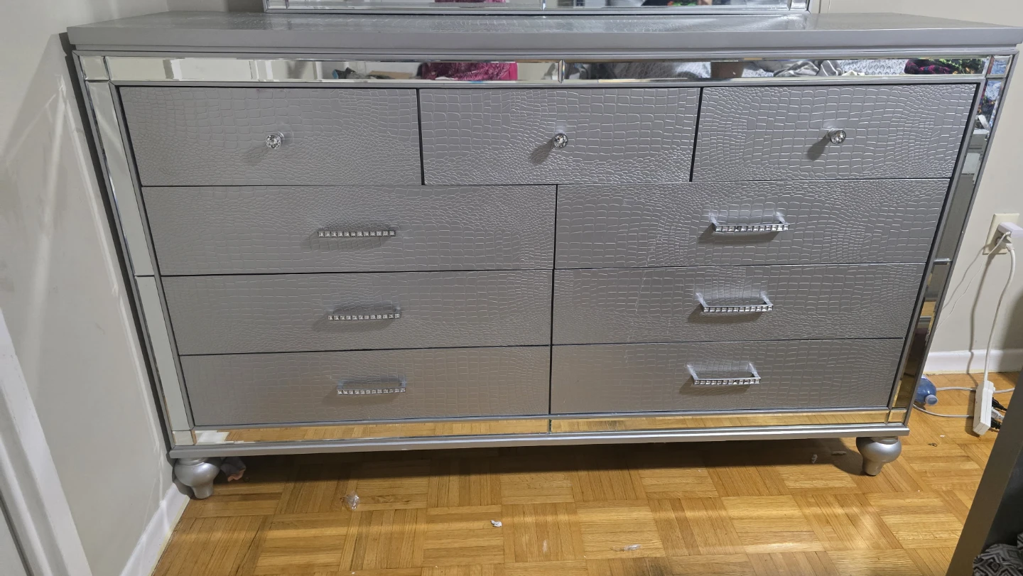Silver Dresser with Mirror - photo 3