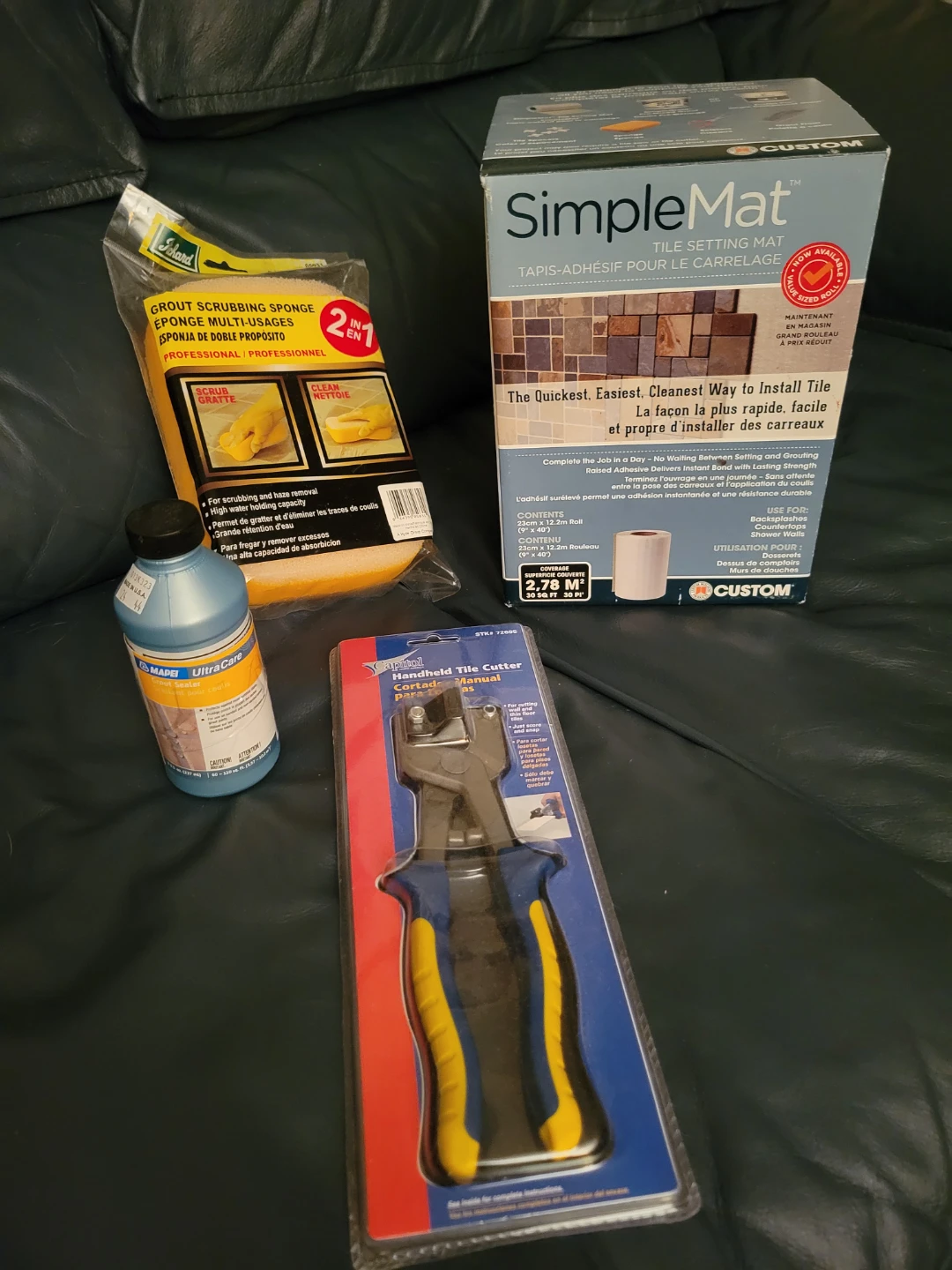 SimpleMat Tile Setting Kit with Handheld Cutter