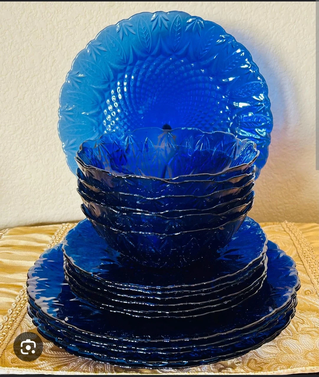 Avon Rotal Blue Sapphire Dishes (Late 1990's- early 2000's