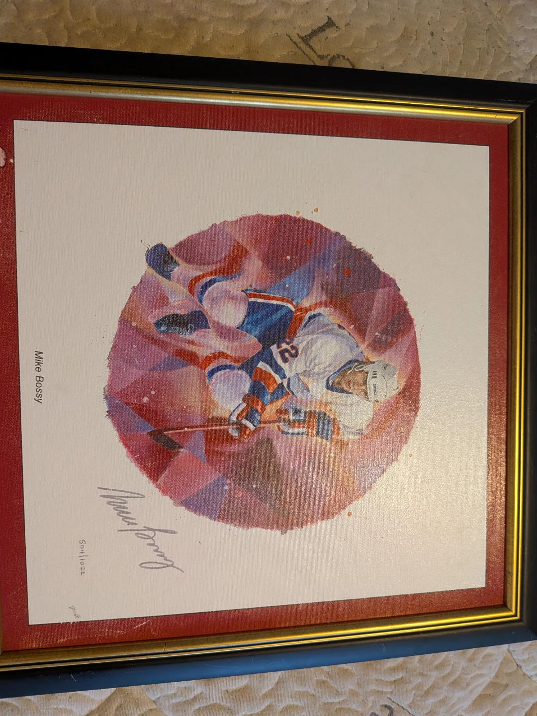Signed Hockey Art Print - photo 2