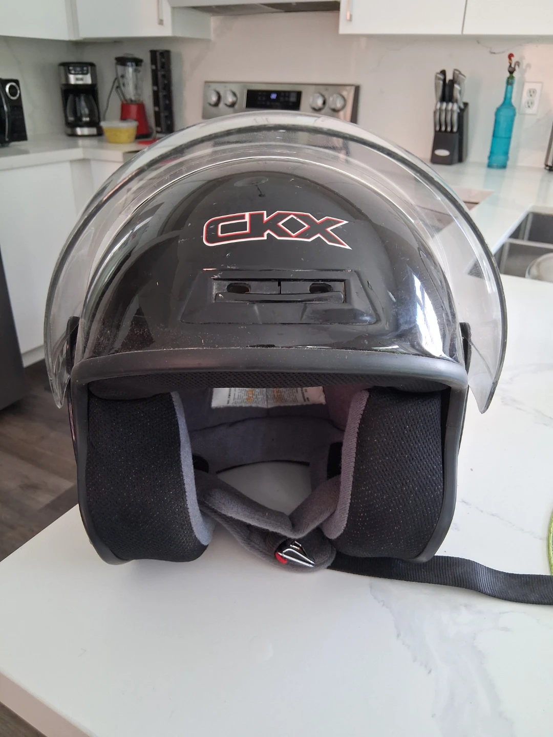 Black CKX VG-975 open face motorcycle/snowmobile helmet - photo 3