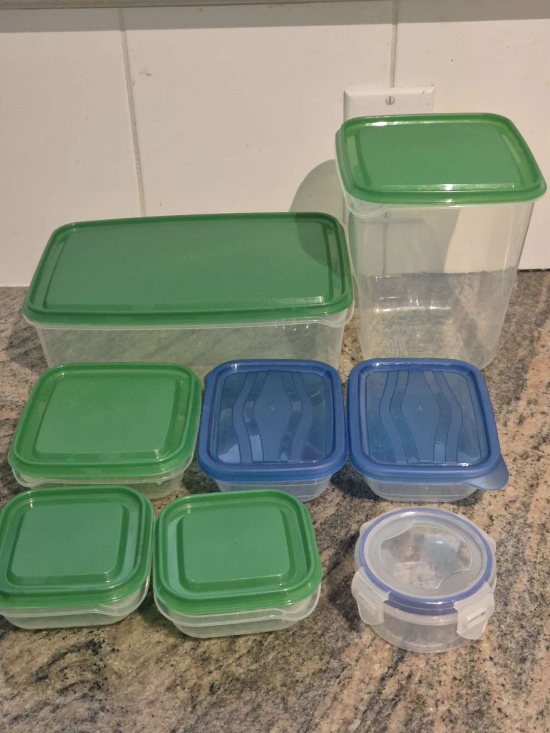 Assorted Food Storage Containers with Lids