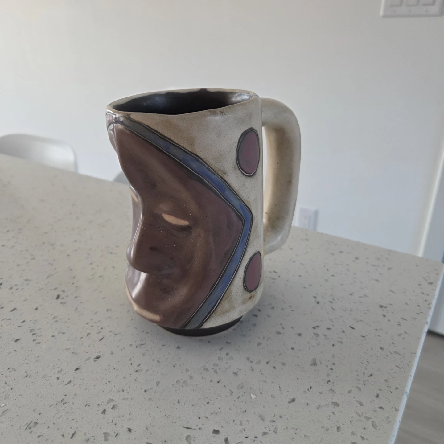 Handmade Ceramic Face Mug - photo 4