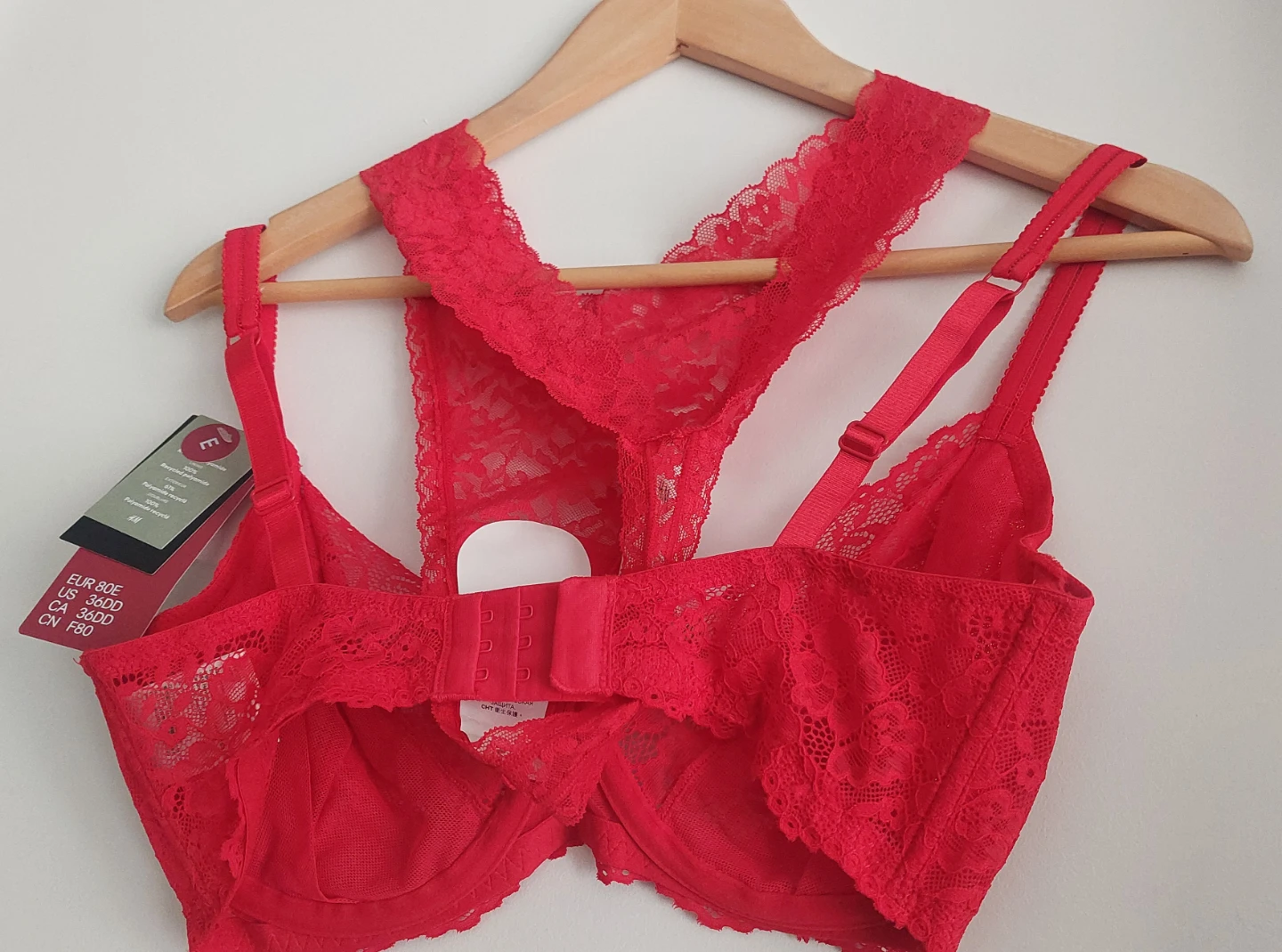 Red Lace Bra and Panty Set (BNWT) - photo 2