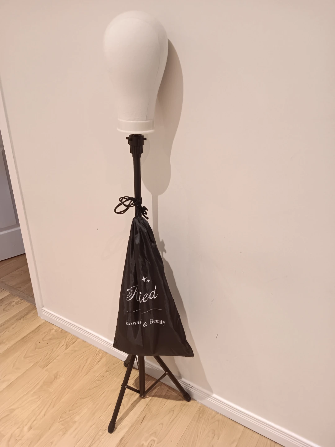23 Inch Canvas Block Wig Head, Wig Stand Tripod with Head, - photo 2