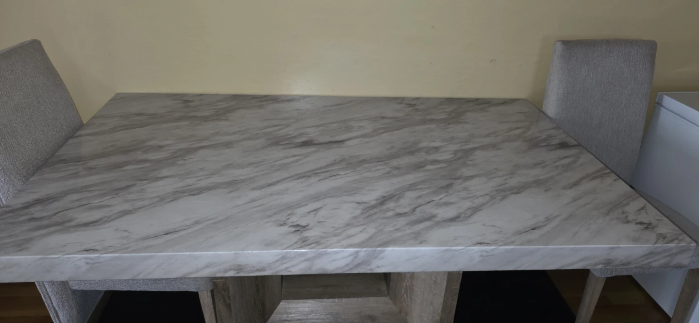 Marble Top Dining Table Set with 4 Chairs - photo 4