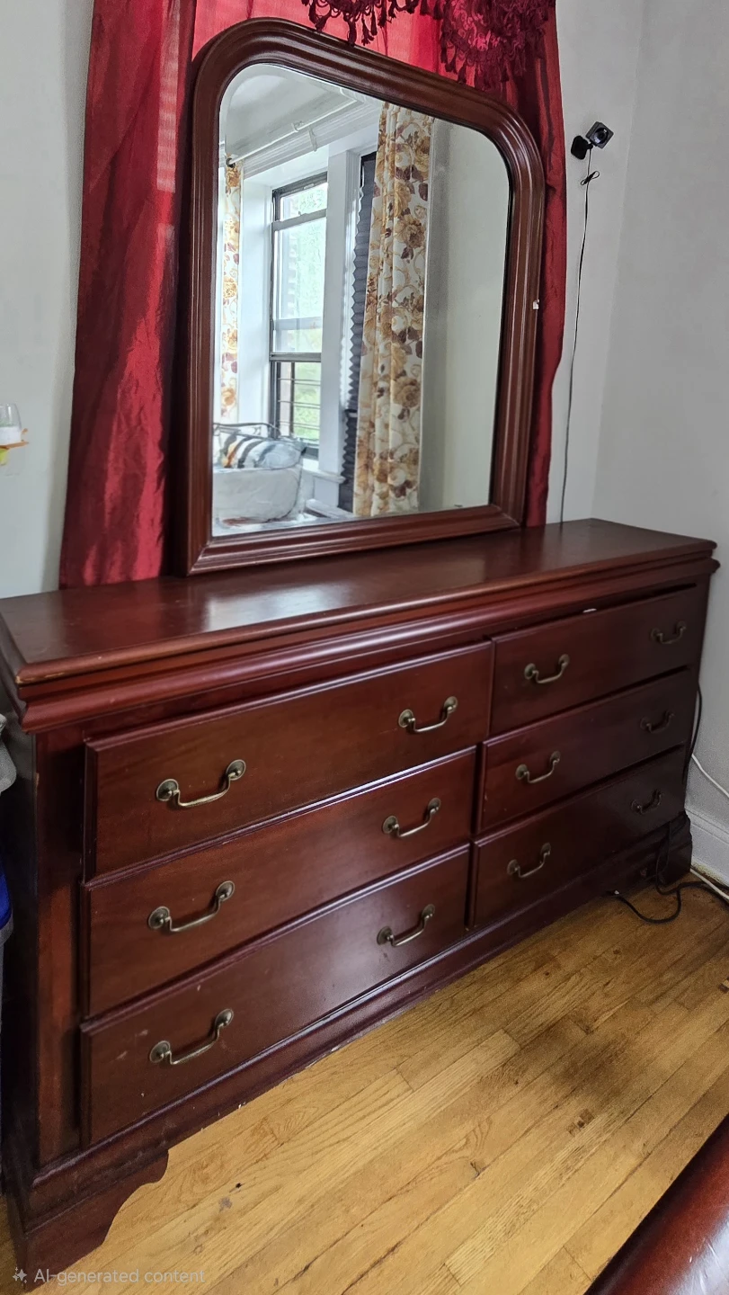 Queen size, Bed Frame, mattress, Dresser, Nightstand - photo 3