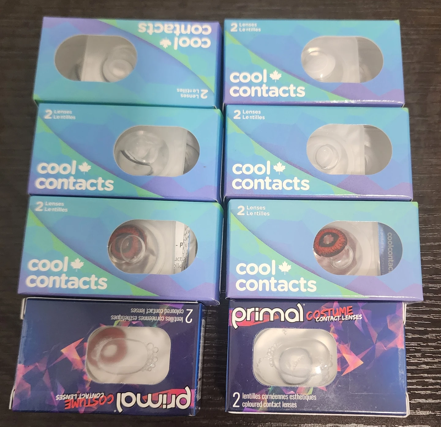 Cool Contacts & Primal Costume Coloured Contact Lenses