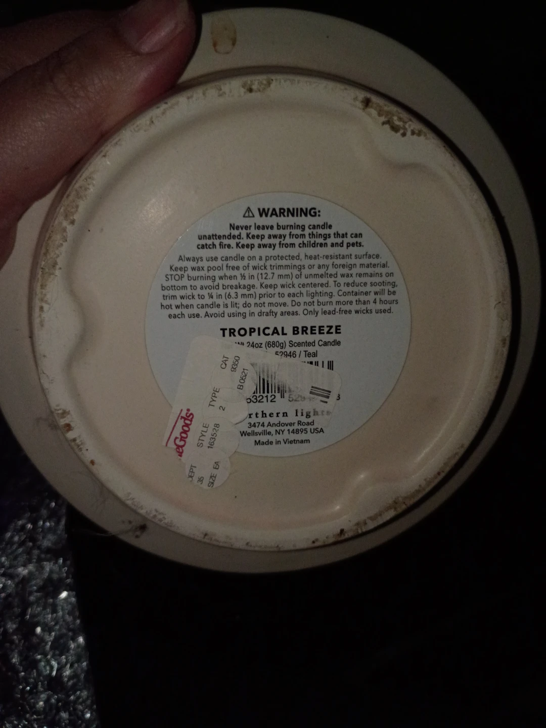 Northern Lights Tropical Breeze Scented Candle - photo 2