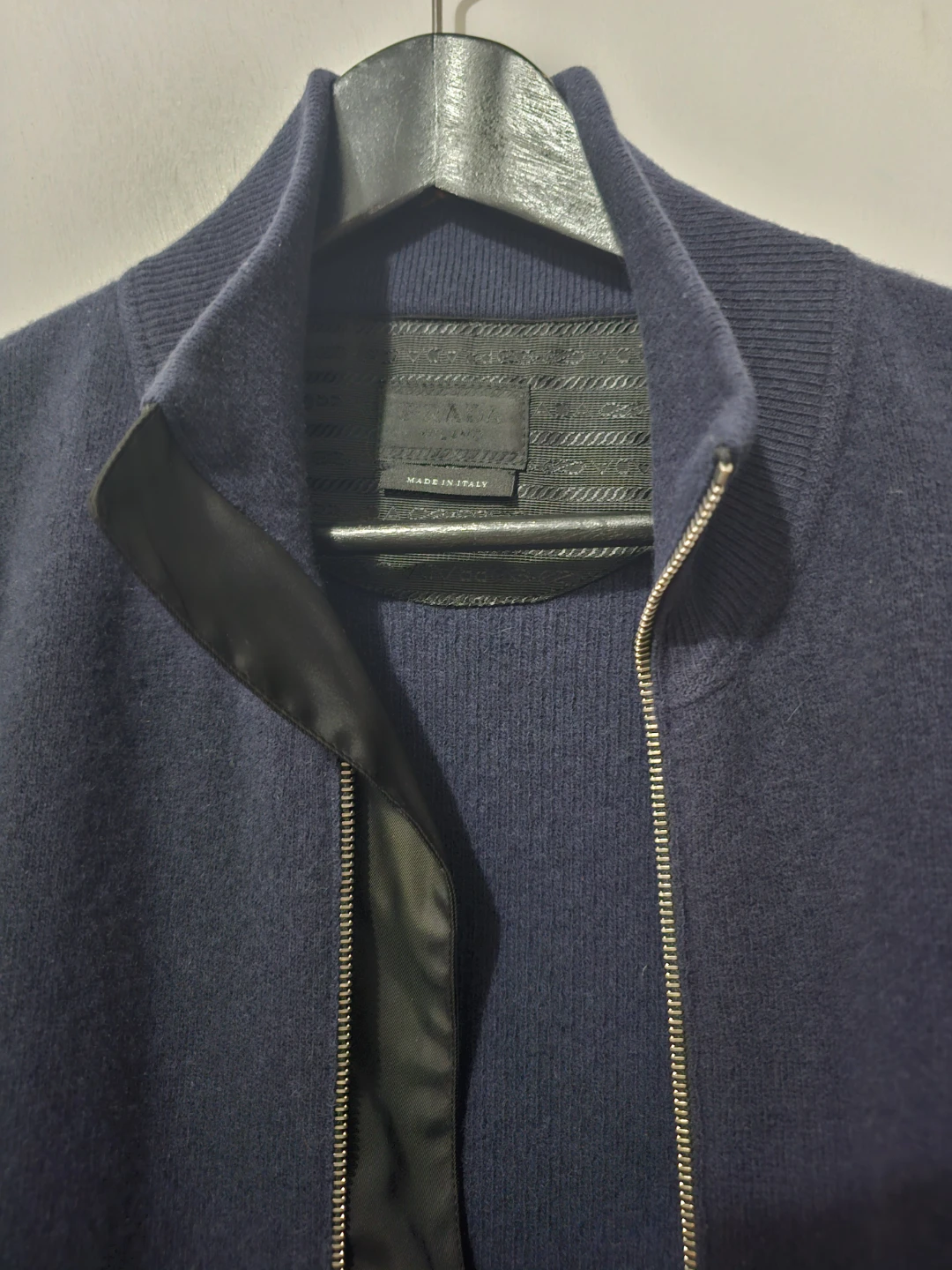 Prada Milano Navy Blue Zip Up Cardigan - photo 4