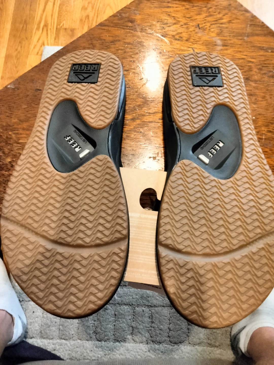 Reef Fanning Bottle Opener Sandals - Black - Size 9 - photo 4