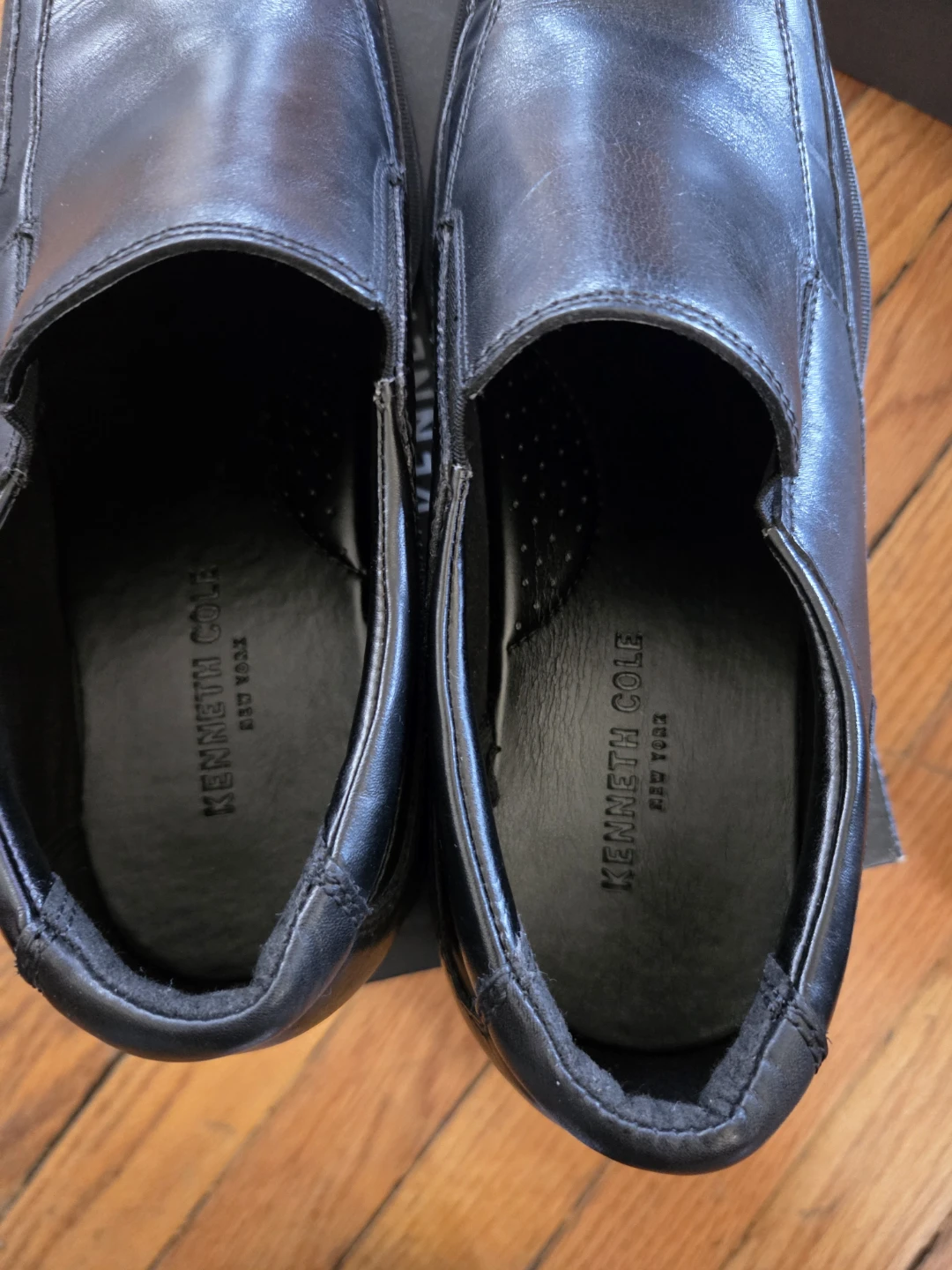 Kenneth Cole Black Leather Slip-On Dress Shoes - photo 5