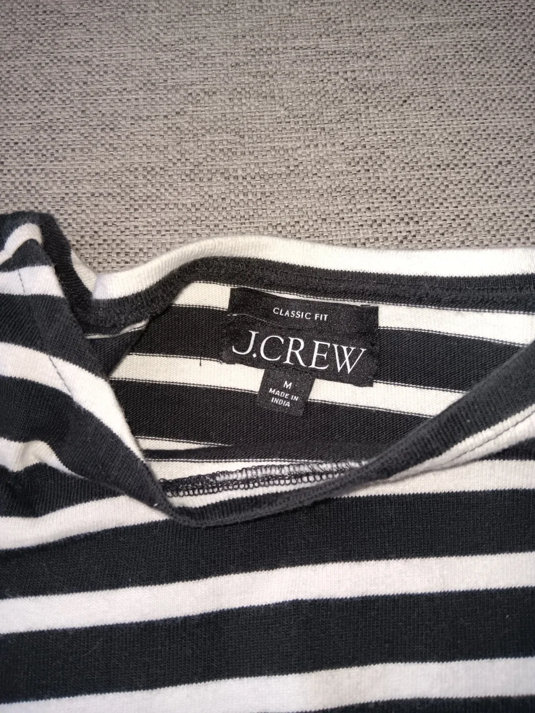 J. Crew Classic Fit Striped Long Sleeve T-Shirt - Size M