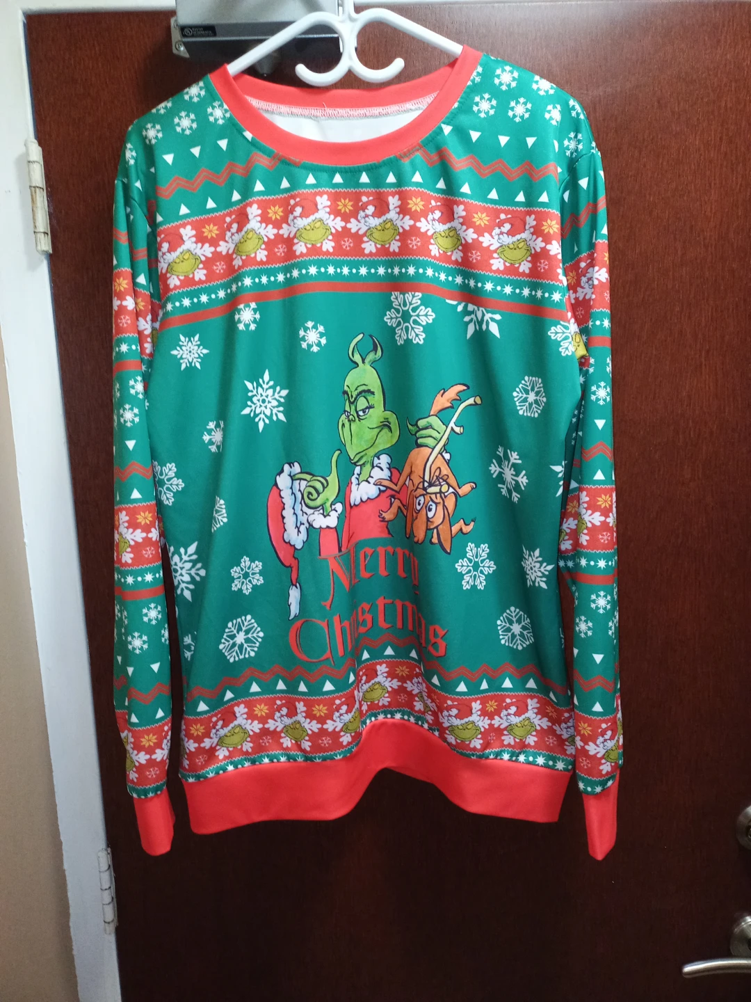 Grinch Merry Christmas Top - Size L-XL