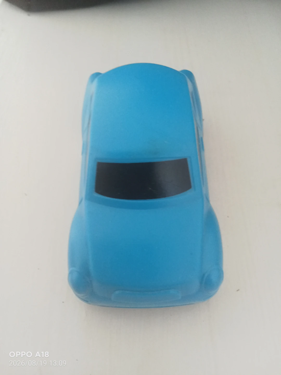 Blue toy car