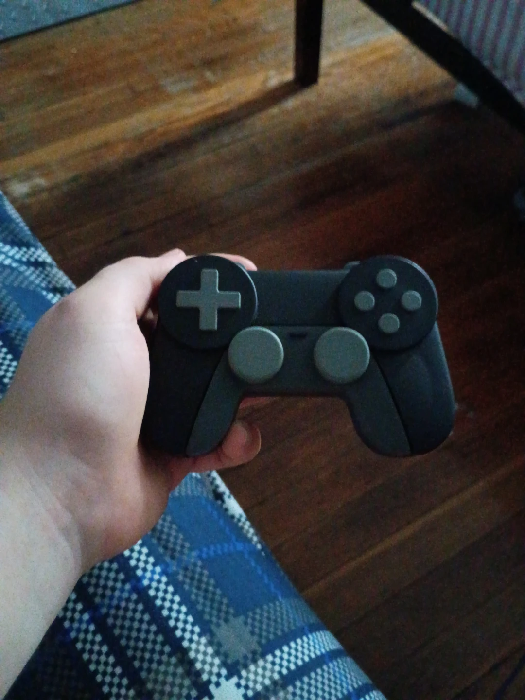 Black Wireless Game Controller speaker