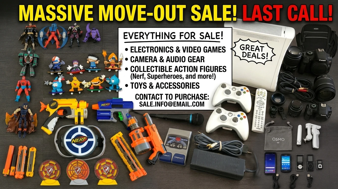 Massive move out sale