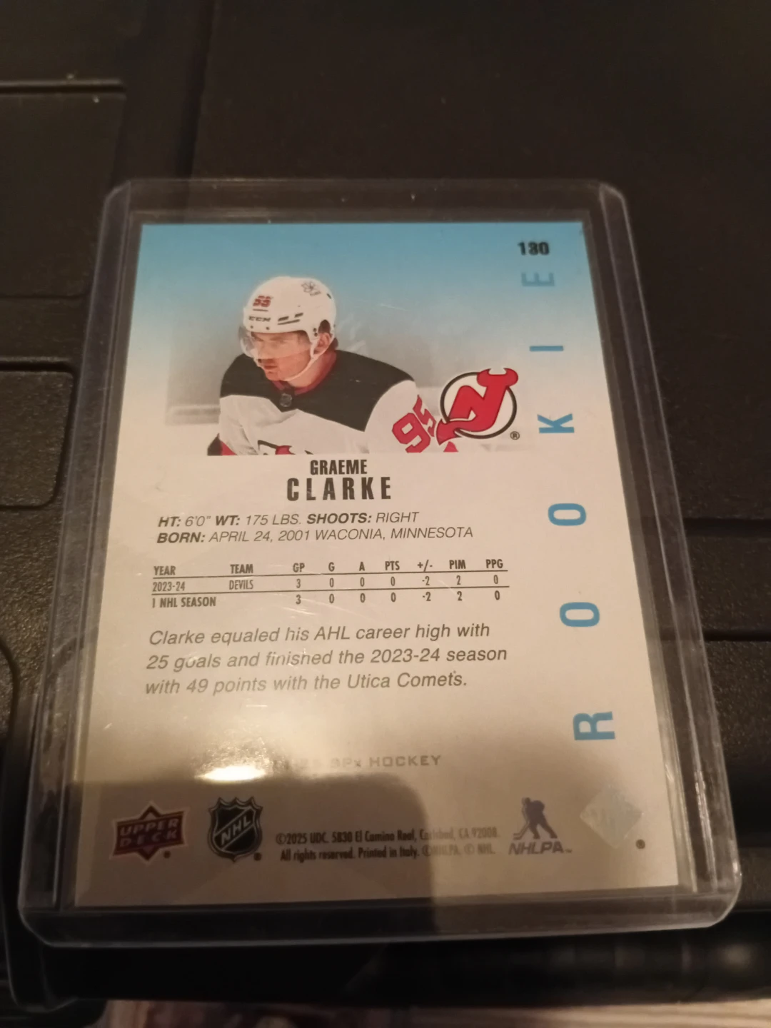 Graeme Clarke rookie card - photo 2