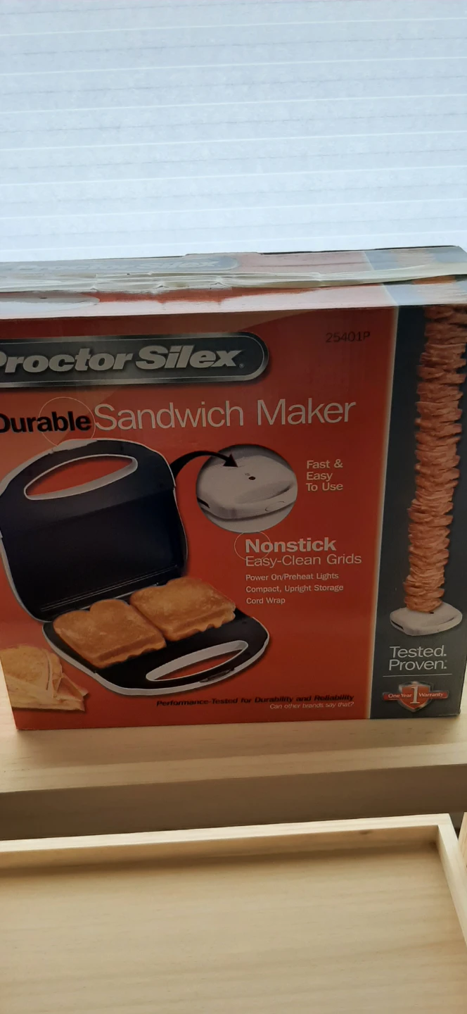 Proctor Silex Sandwich Maker-New - photo 2