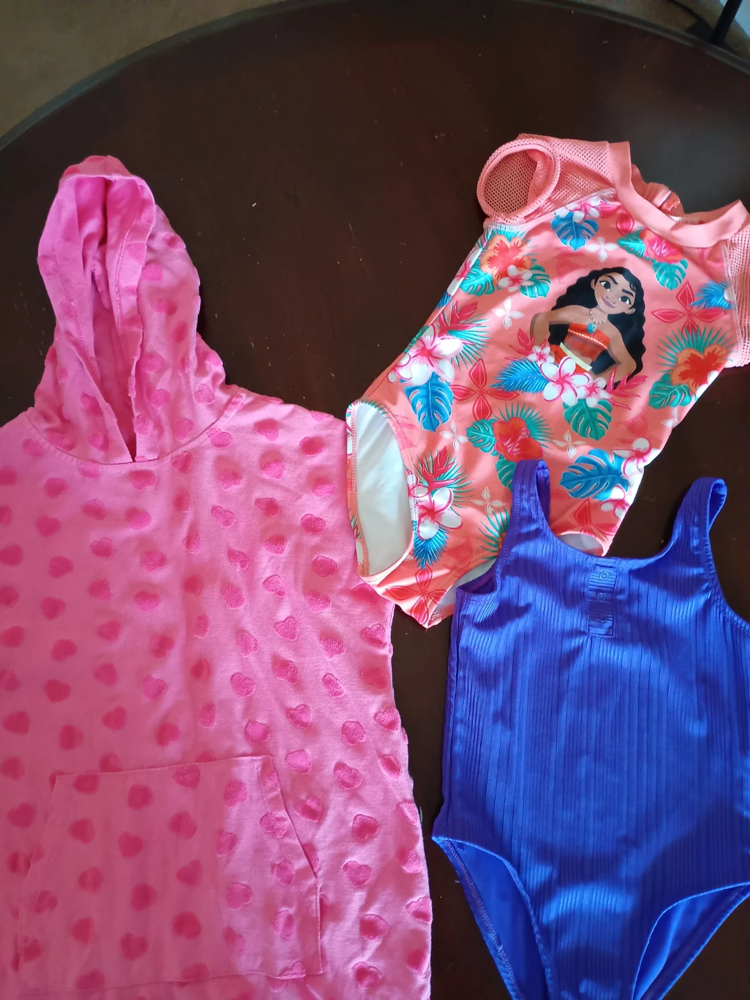 Size 6, kids bathing suit x2 + pool towel dress - photo 2