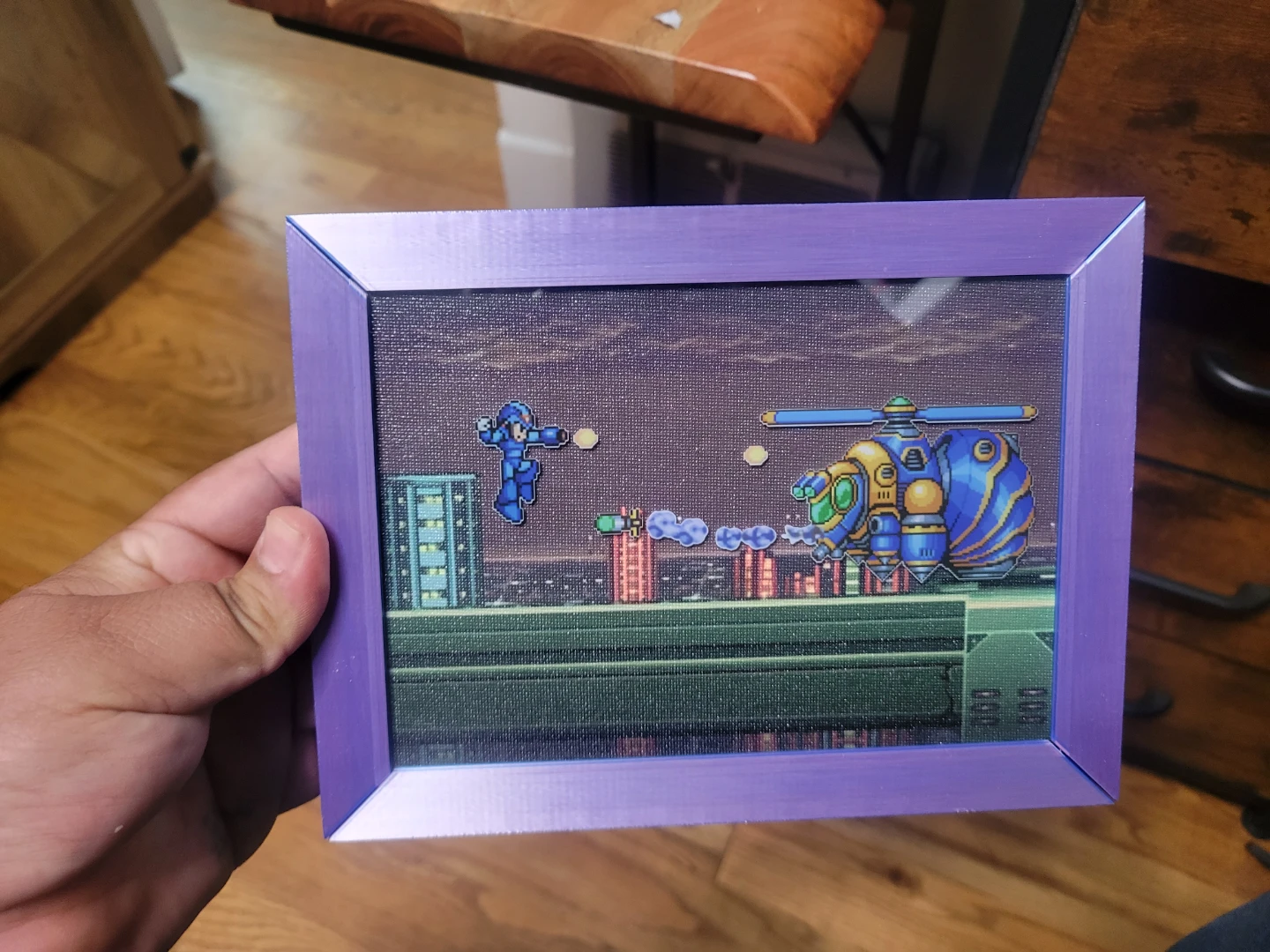 Mega Man X custom  Art Framed Picture