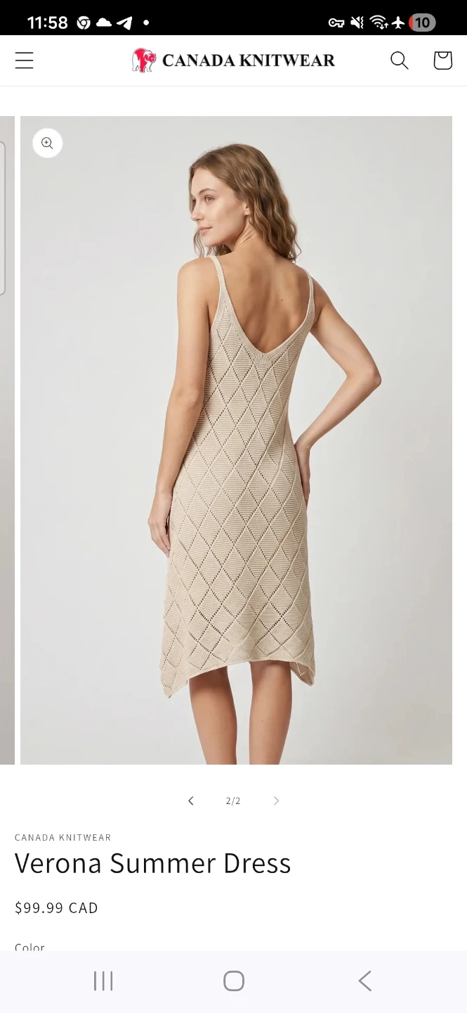 Brand New Canada Knitwear Verona Summer Dress - photo 2