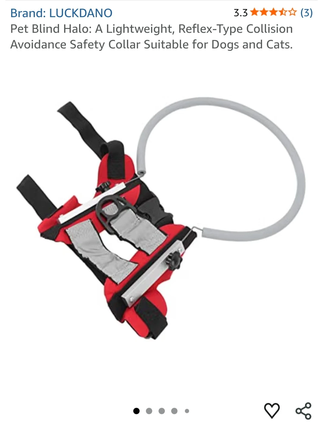 Pet Blind Halo Safety Collar for Dogs and Cats - photo 2