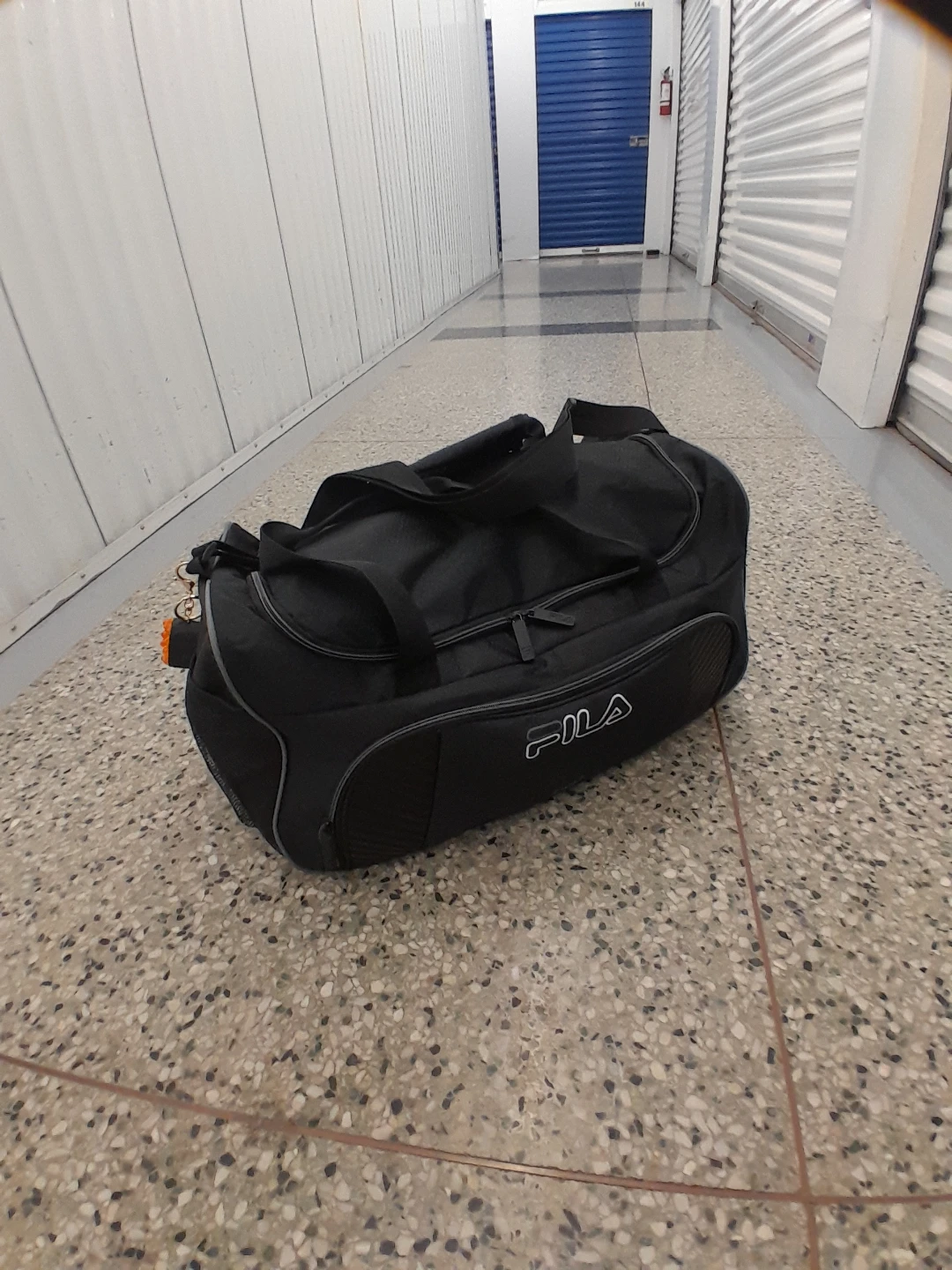 Fila Black Duffel Bag Portable Size College style