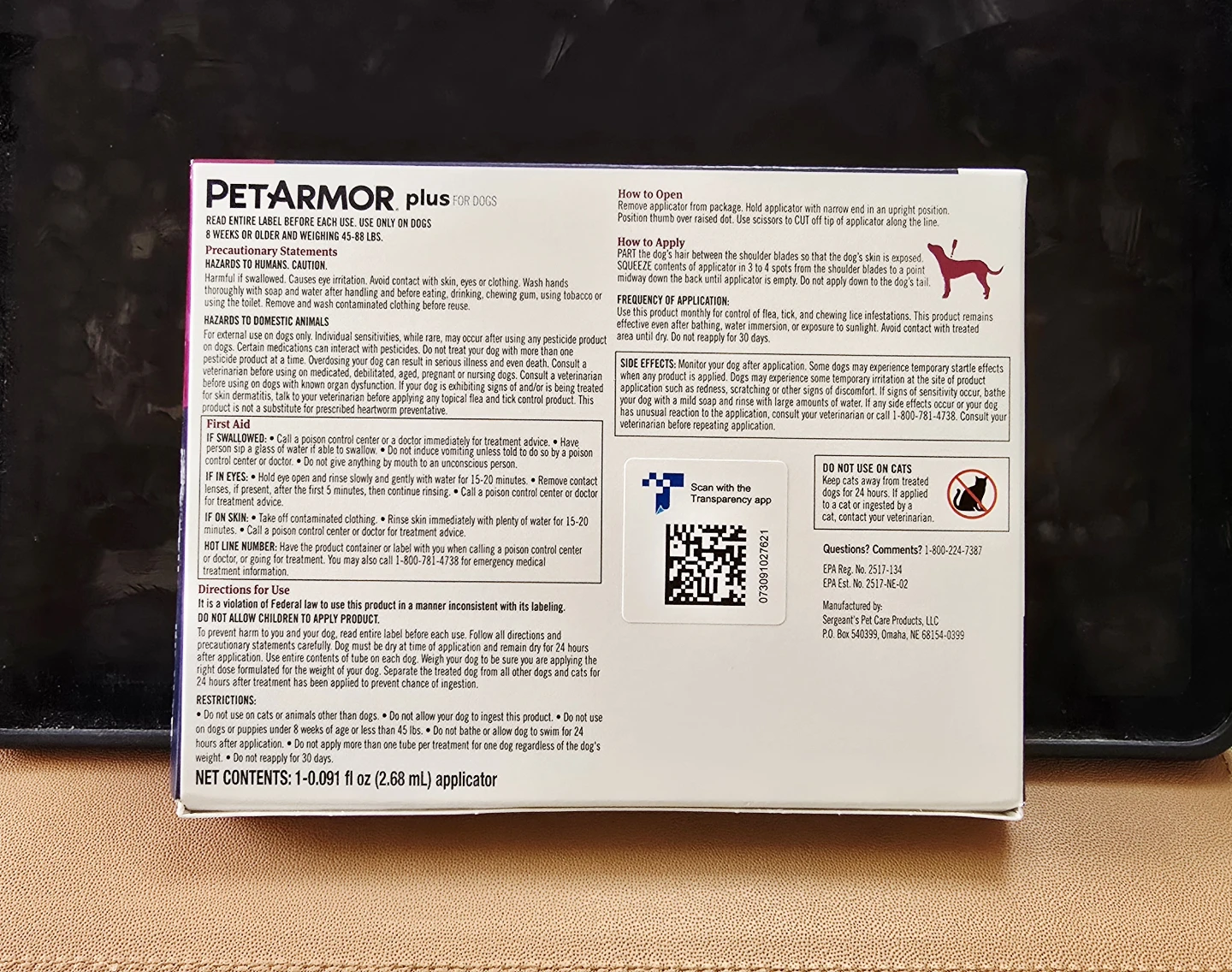 PetArmor Plus for Large Dogs Flea & Tick Treatment *NEW* - photo 2