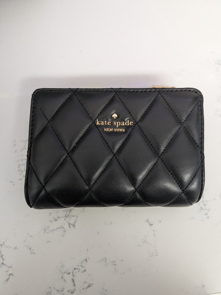 Kate Spade Black Quilted Wallet