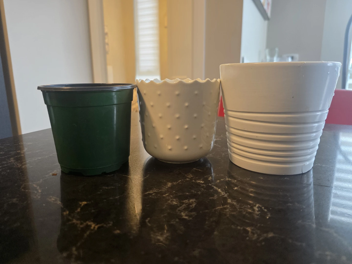 Set of 3 small plant pots - photo 2