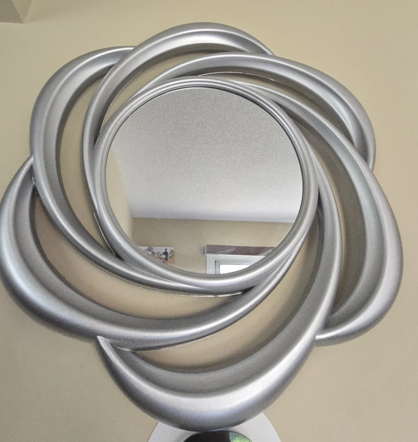 Silver Swirl Wall Mirror
