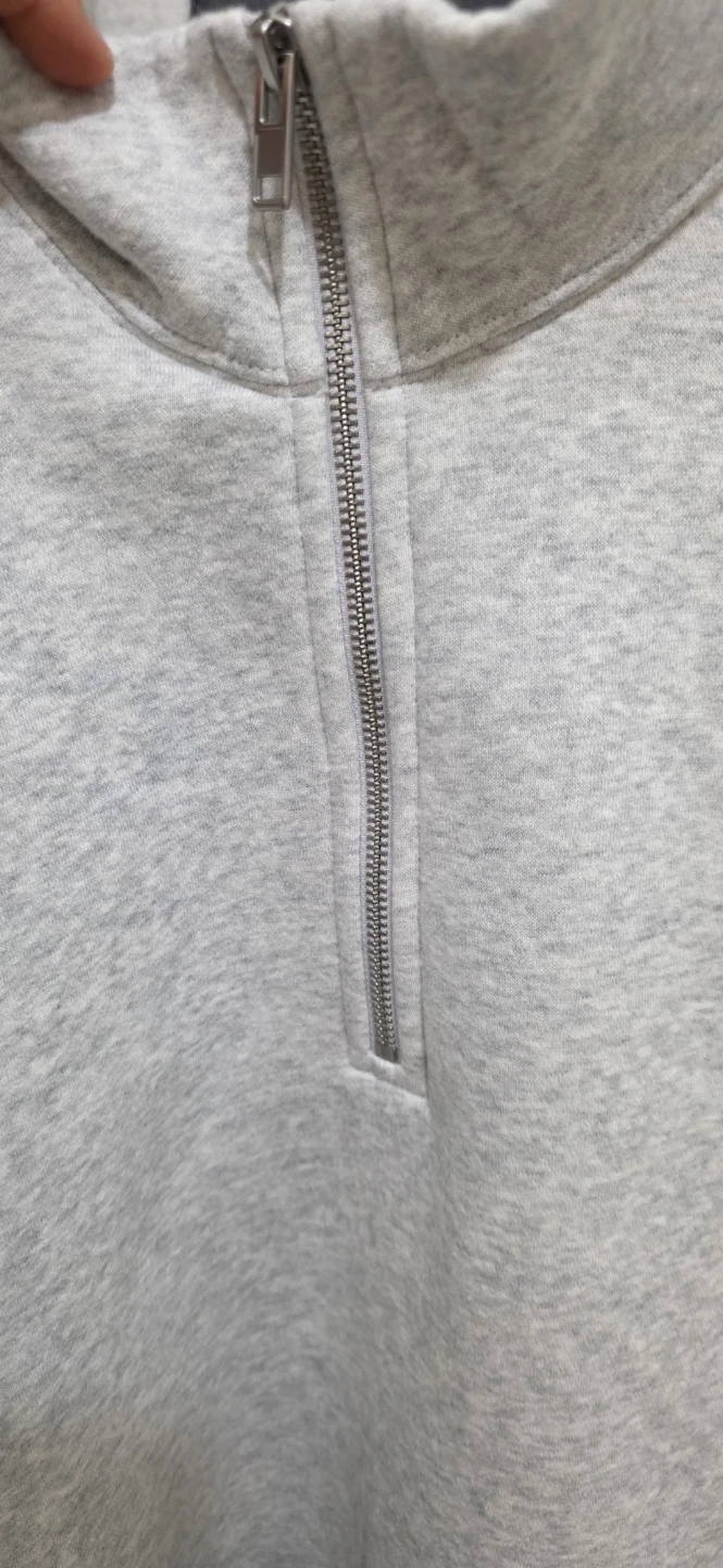 Abercrombie & Fitch Soft A&F Essentials 1/4 Zip Sweatshirt XL - photo 5