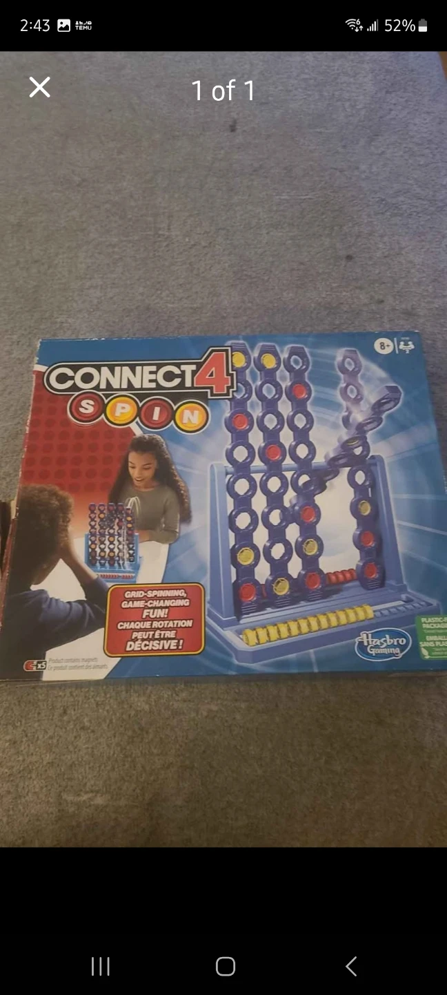 Connect 4 Spin Board Game