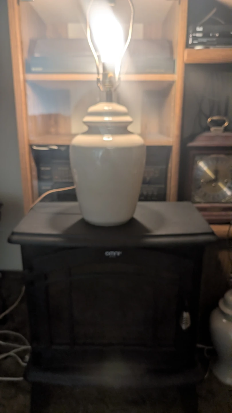 Cream Ceramic Table Lamp - photo 2