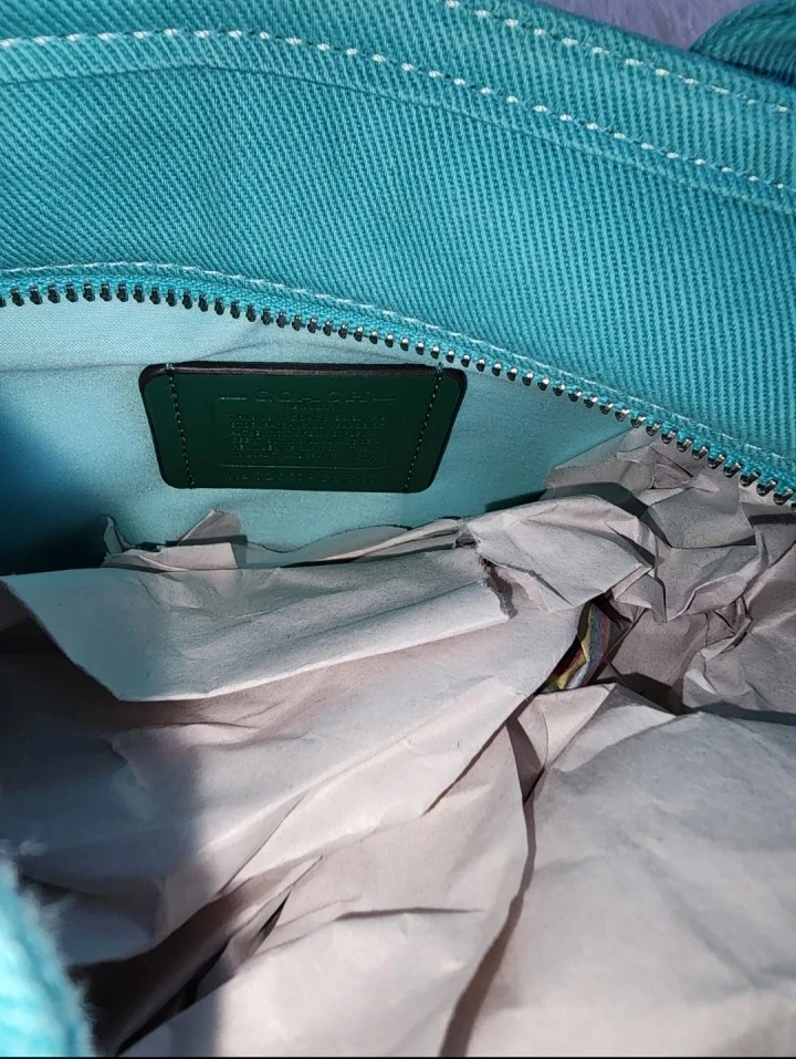 Coach New York Medium Tote Bag - Tiffany Blue - photo 5