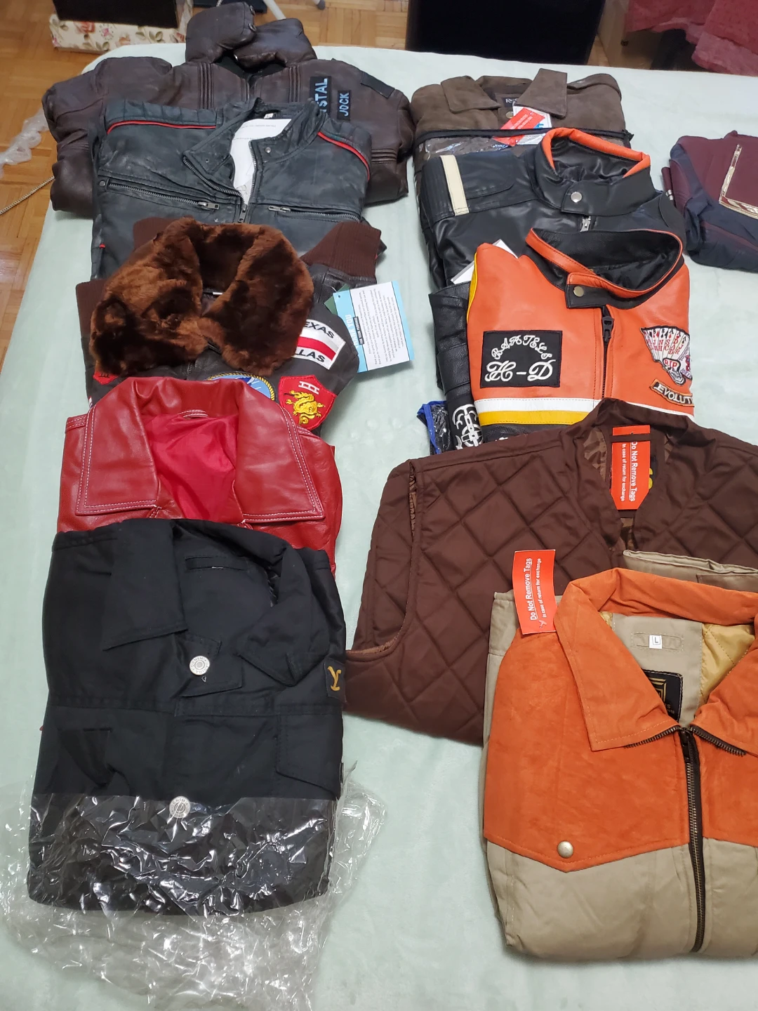 New Men's Leather and cotton Jackets