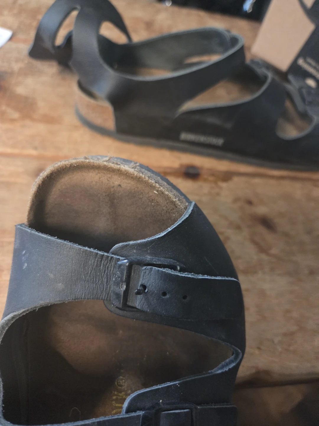 Birkenstock Athena Unisex Black Leather Sandals - photo 4