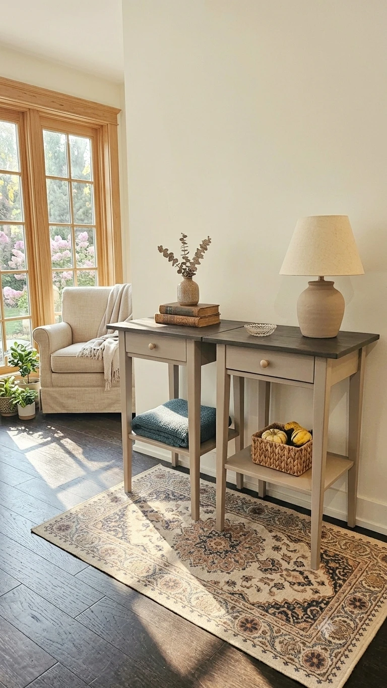 Beautiful pair of solid wood nightstands/bedside tables