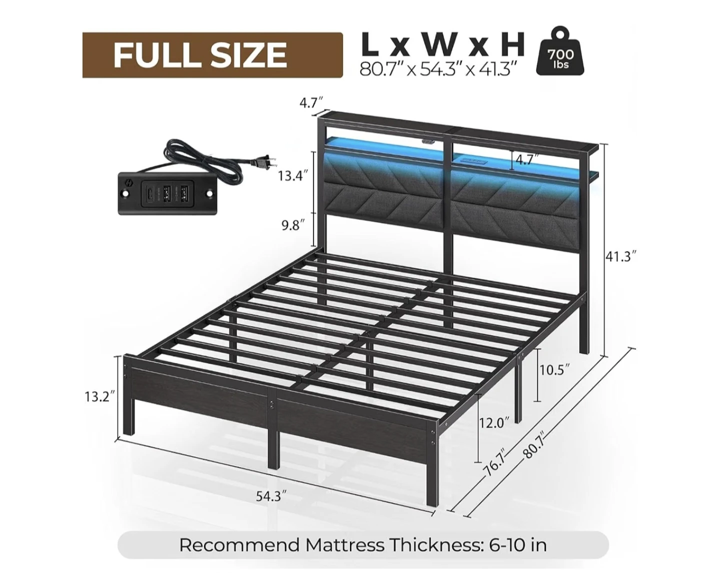 Bed Frame and Mattress - photo 3