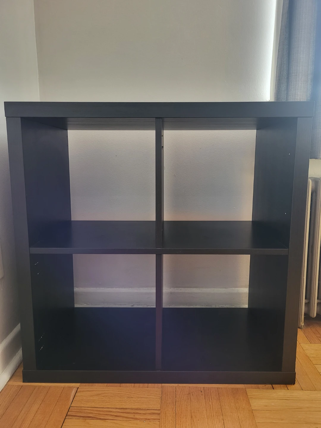 Black 4-Cube Storage Shelf